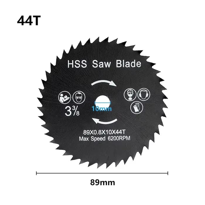 XCAN 1 pièce 89/115mm HSS lame de scie circulaire disque de coupe du bois 44T 66T Mini lame de scie 
