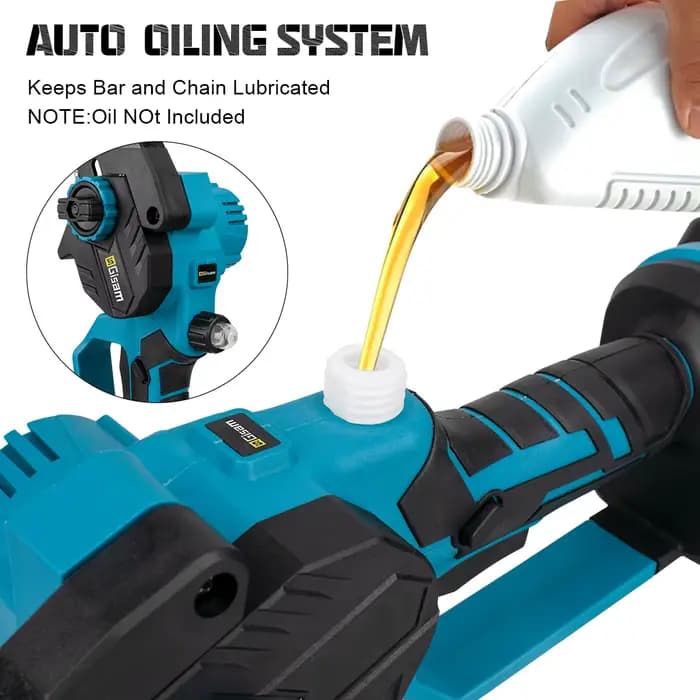 Gismo 8 pouces tronçonneuse électrique sans brosse scie électrique sans fil travail du bois jardin t