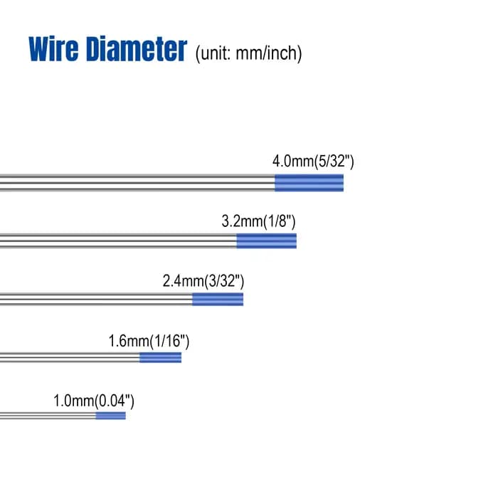 Tête d'électrode 150MM/175MM, aiguille/fil pour Machine à souder TIG WL20 WL15 WR WC20 WZ8 WP, 10 pi