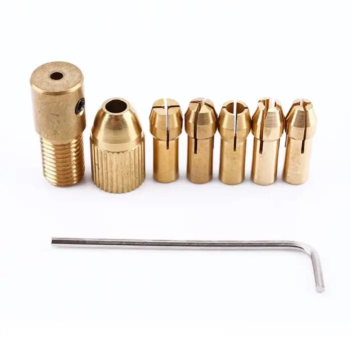 Micro perceuse auto-serrante, pince en cuivre et laiton, adaptateur de mandrin, dégagement rapide, a