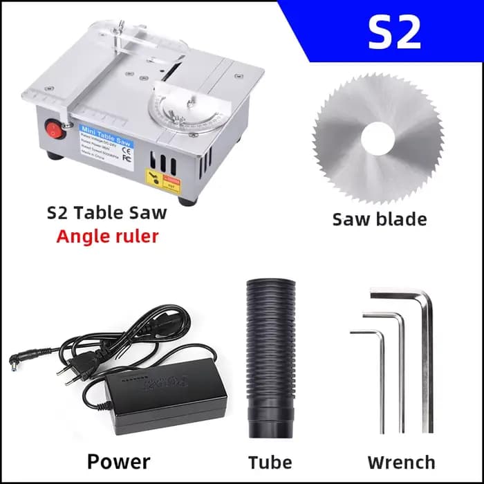 Mini scie à table électrique multifonctions, scies d'établi portables, scie circulaire pour bricolag