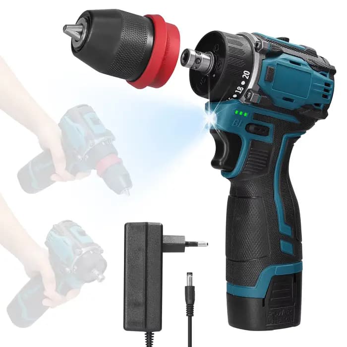 Mini perceuse électrique sans balais, perceuse sans fil, mini tournevis, batterie Eddie ion, perceus