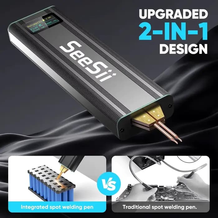 Soudeuse par points de batterie Seesii Mini soudeuse par points portative améliorée pour Kit de soud