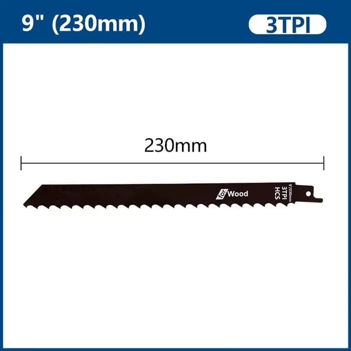 XUCHUAN Lame de Scie Sauteuse 9 "230mm 3TPI Bois Élagage Lame de Scie Alternative Sharp Dents Au Sol