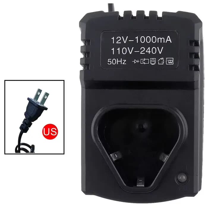 Chargeur d'équipement d'atelier, chargeur de perceuse électrique 12V DC, outil électrique portable m