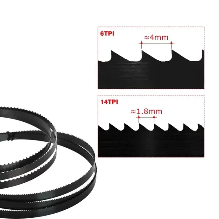 Lame de scie à ruban pour Einhell SB200 Scheppach HBS20, 1400mm, largeur 3.2/6.35/9.5mm, 6/14TPI, ou