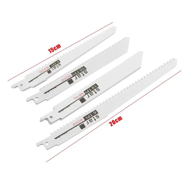 STONEGO 10 pièces lame de scie alternative lames de scie sauteuse pour coupe du bois/métal outils de