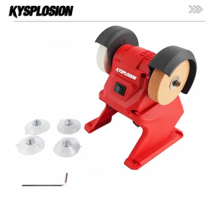 Meuleuse de banc électrique ﻿ Meuleuse double sans fil pour polissage et affûtage de couteaux, compa
