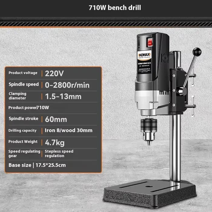 220V710W800W1050W Mini perceuse de table presse précision forage fraiseuse maison multi-fonctionnell