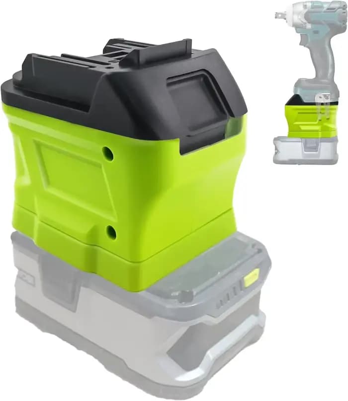 Convertisseur adaptateur de batterie pour batterie Li-ion Ryobi 18V, converti en pour batterie Makit