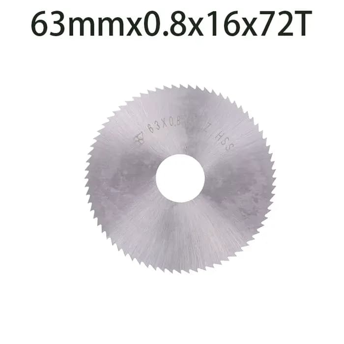Lame de scie circulaire en acier HSS pour machine à découper CNC, outil de coupe en métal, 63mm, W65
