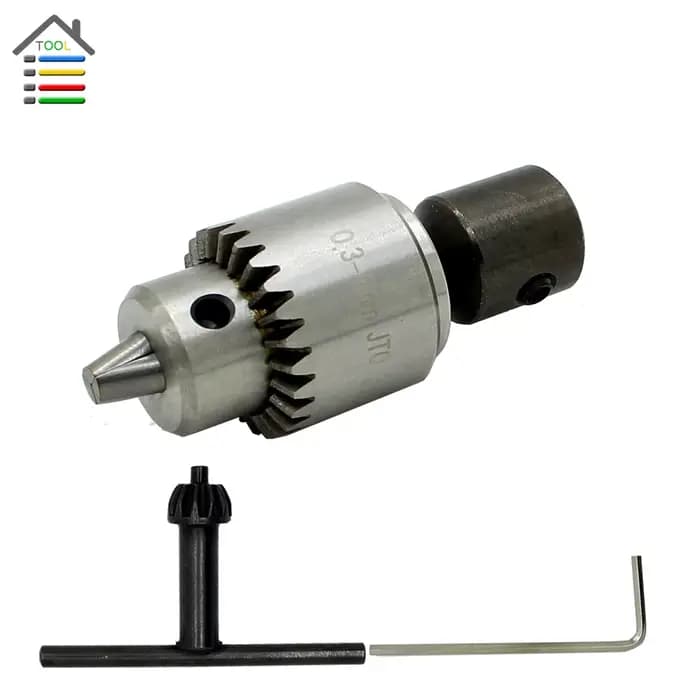 Mandrin de perceuse professionnel 0.3-4mm avec support d'arbre en acier de 5mm, JTO Fit 5mm, machine