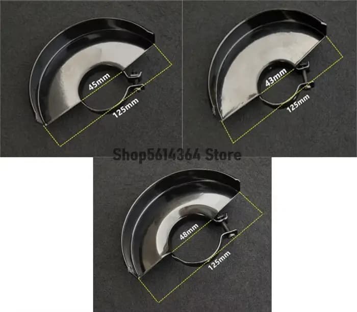 Couvercle de protection de sécurité de roue en métal de 125mm de diamètre pour meuleuse d'angle Bosc