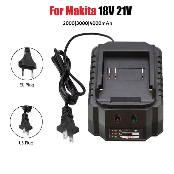 Chargeur pour outils électriques Makita 18V 21V, perceuse électrique, clé à chocs, meuleuse d'angle,