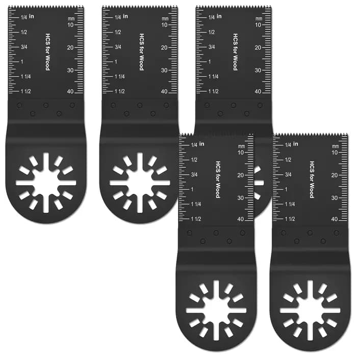 Lot de 20/5 lames oscillantes bimétalliques pour outil multifonction, lames de scie professionnelles