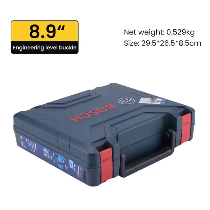 Boîte à outils portable en plastique Bosch pour perceuses sans fil et outils électriques GSR120-Li, 