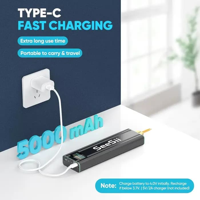 Soudeuse par points de batterie Seesii Mini soudeuse par points portative améliorée pour Kit de soud