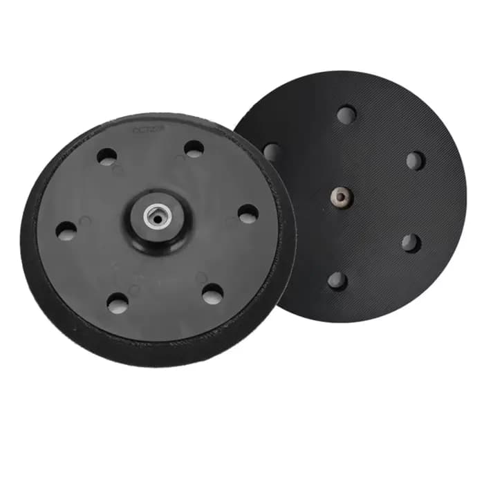 Disque de meulage 9 pouces, 215mm CC-7228, 6 trous avec support de ponceuse en feuille d'aluminium, 