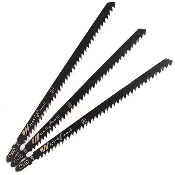 ‌ Lames de scie sauteuse 3 pièces T744D 180 mm – courbes et coupes droites |   Compensé/MDF/Hardwood