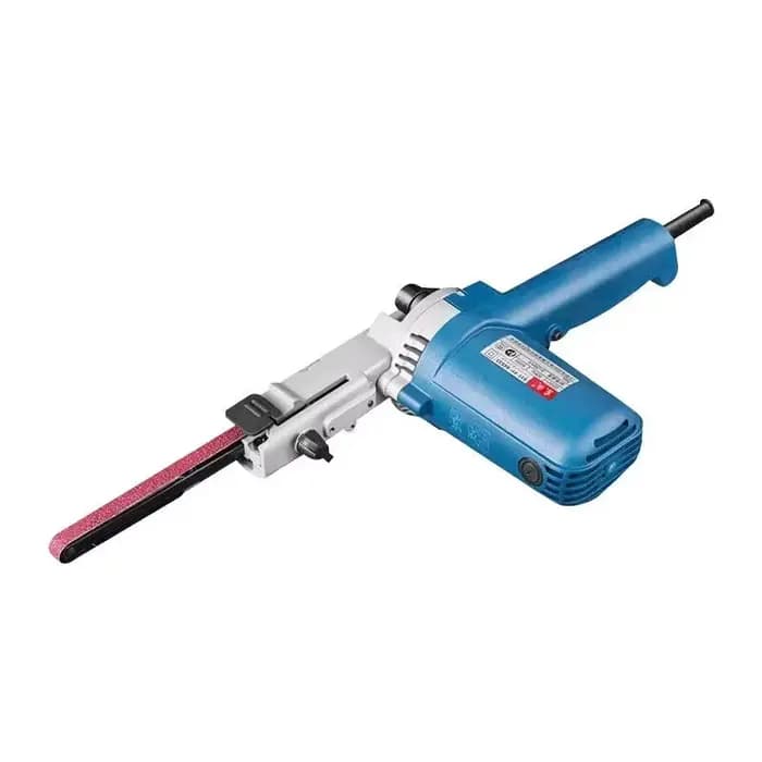 Ponceuse à bande 220V 500W, meuleuse d'angle avec bandes abrasives 9x533mm pour bois et métal, Machi