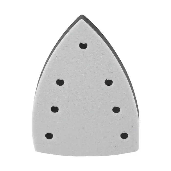Tampons de ponçage triangulaires, plaque de secours, mousse PU, 7 trous, papier de verre, support po