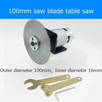 Scie circulaire à moteur à double roulement à billes, scie à table à moteur, adaptateur secteur à vi