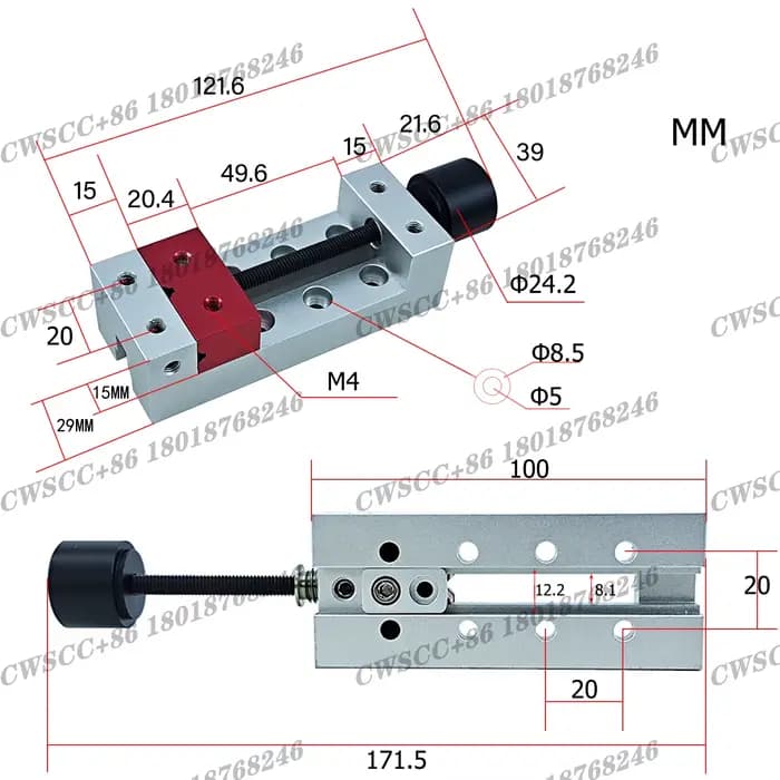 Mini perceuse à colonne de 2 pouces, pince plate, pince C, étau d'établi pour sculpture, Machine à g