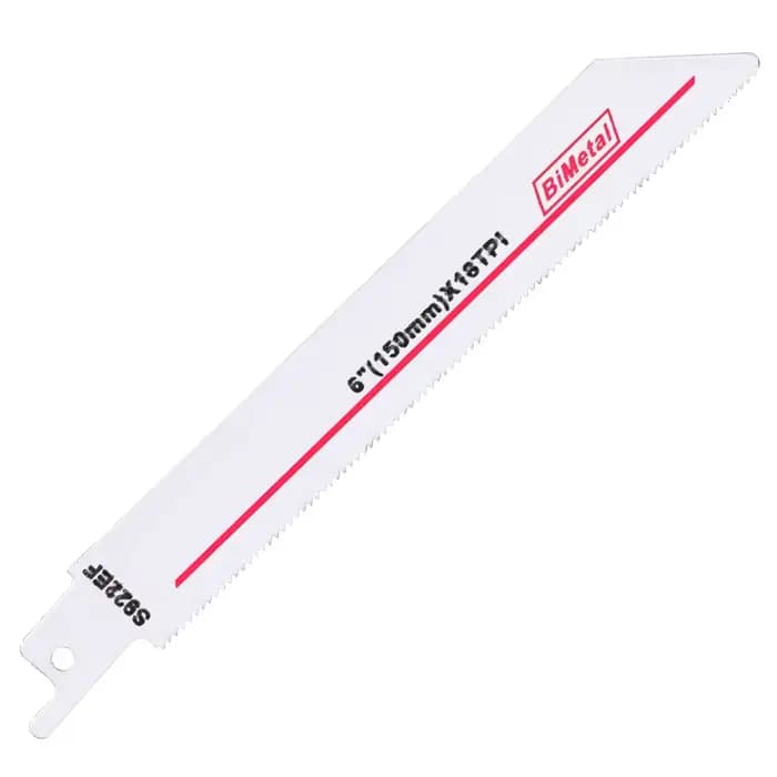 Lame de Scie Sabre S922EF 18TPI BIM, 150mm, 6 en Vrac, pour Ministres le Bois, le Plastique, les Tuy