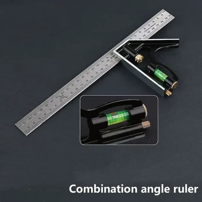 Règle d'angle multifonctionnelle, combinaison carrée en acier inoxydable, outils de menuiserie carré