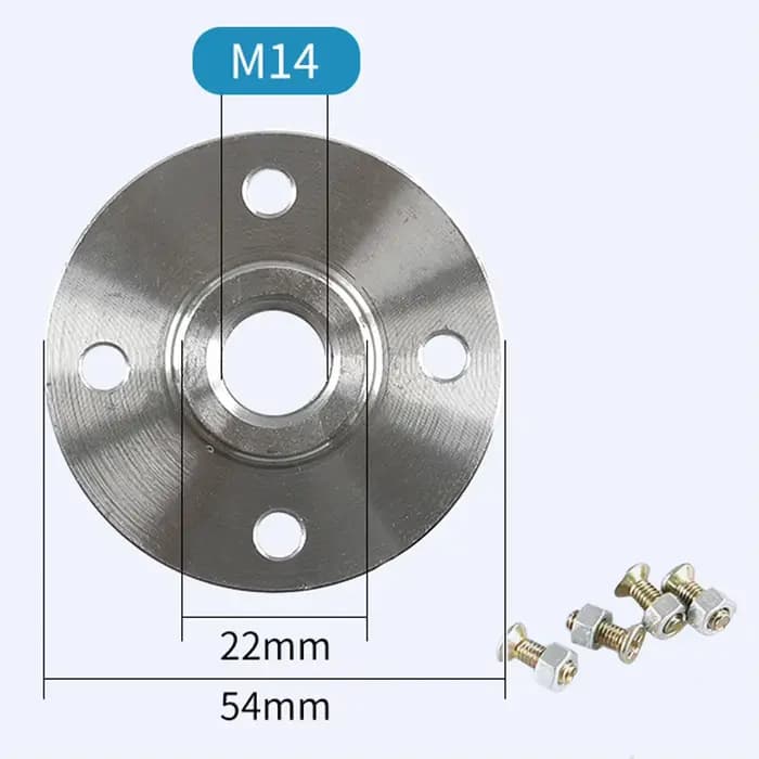 Brille M10 M14 M16 pour connecter le disque de coupe de lame de scie avec meuleuse d'angle, plaque d