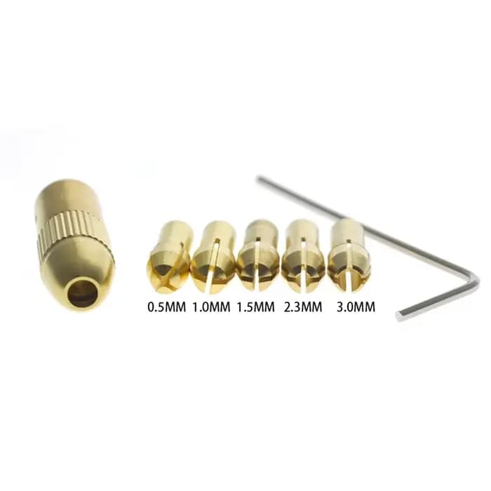 Micro perceuse auto-serrante, pince en cuivre et laiton, adaptateur de mandrin, dégagement rapide, a