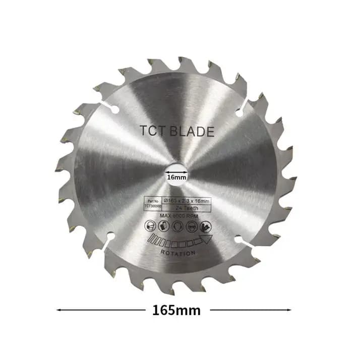 Lame de scie circulaire TCT CMCP 165 mm 24/40/48/60T Lame de scie en carbure pour outils de coupe du