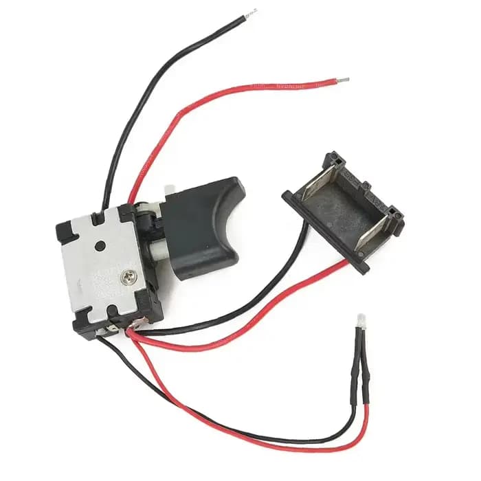 Commande de vitesse pour perceuse électrique, DC 21-25V, anti-poussière, bouton poussoir, interrupte