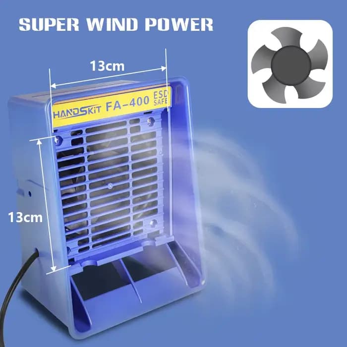 FA-400 ventilateur d'extraction absorbeur de fumée portable filtre à charbon actif éponge ESD extrac