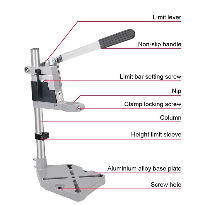 Support de perceuse électrique 400mm, outil rotatif pour le travail du bois, support de perceuse, ac