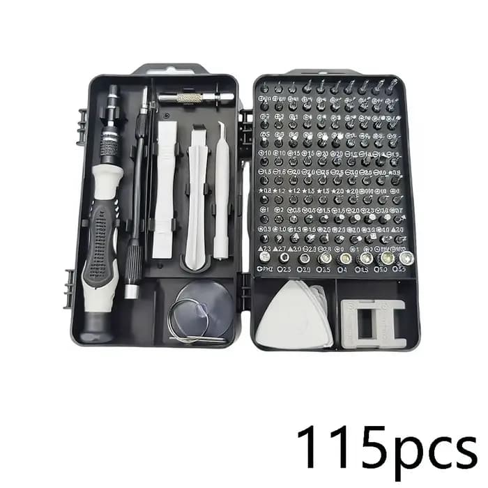 Jeu de tournevis multifonctionnels 115 en 1, outils de réparation électronique pour ordinateur, télé