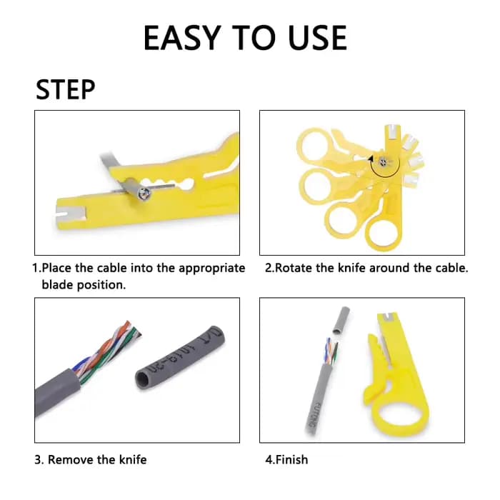 Mini coupe-fil de ligne Portable, outil de nettoyage de câbles à rouleau, outil multifonction de poc