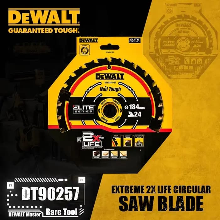 DEWALT DT90257 DT90259 Lame de scie circulaire 2X 184mm 24T, disque de coupe pour le travail du bois