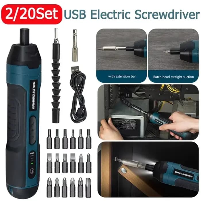Mini tournevis électrique sans fil aste, réglage multifonction, perceuse électrique, outils de répar