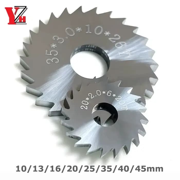 YZH lame de scie circulaire fraisage outil de coupe 10mm 13mm 16mm 20mm 25mm 40mm 45mm 50mm épaisseu