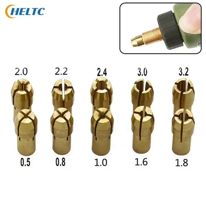 Micro perceuse auto-serrante, pince en cuivre et laiton, adaptateur de mandrin, dégagement rapide, a