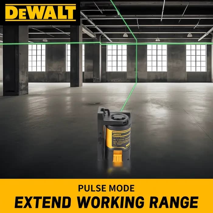 Niveau laser à ligne croisée verte haute précision DEWALT DW088CG, niveau laser vert auto-nivelant p