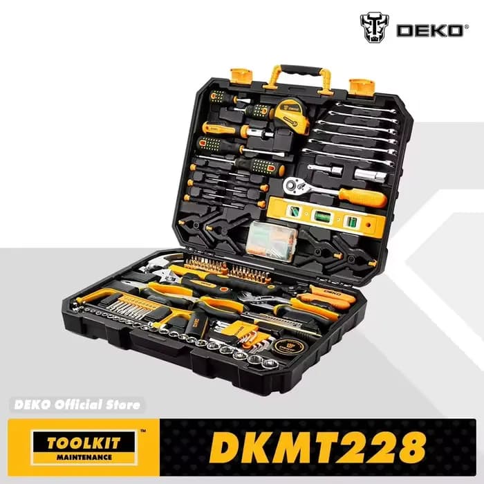 DEKO 228 pièces clé à douille outil de réparation automobile paquet combiné ensemble d'outils mixtes
