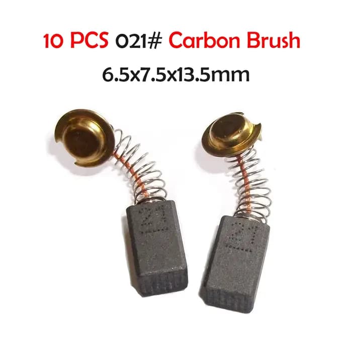 Balais de carbone pour moteur électrique, 10 pièces, pièces de rechange pour meuleuse d'angle Black 