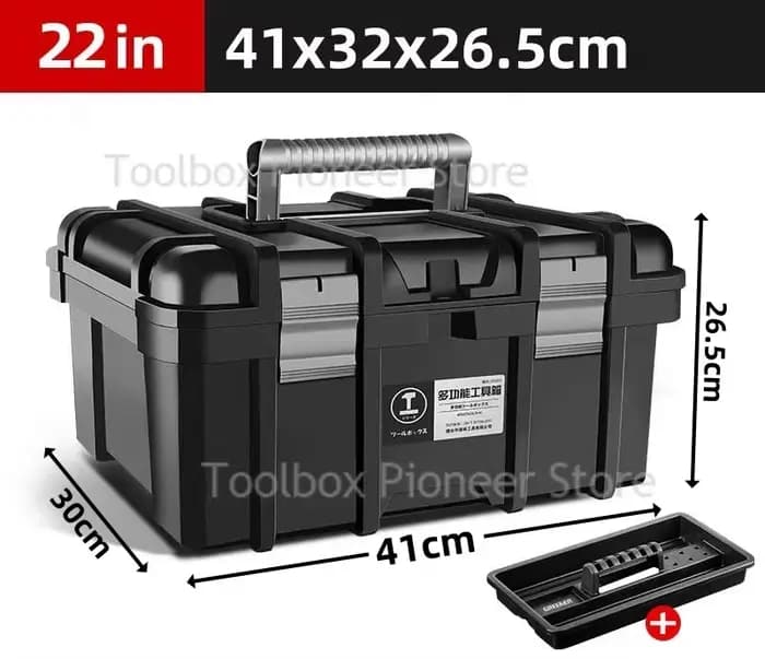 Grande boîte à outils multifonctionnelle pour la maison, grande capacité, pour l'entretien, mallette