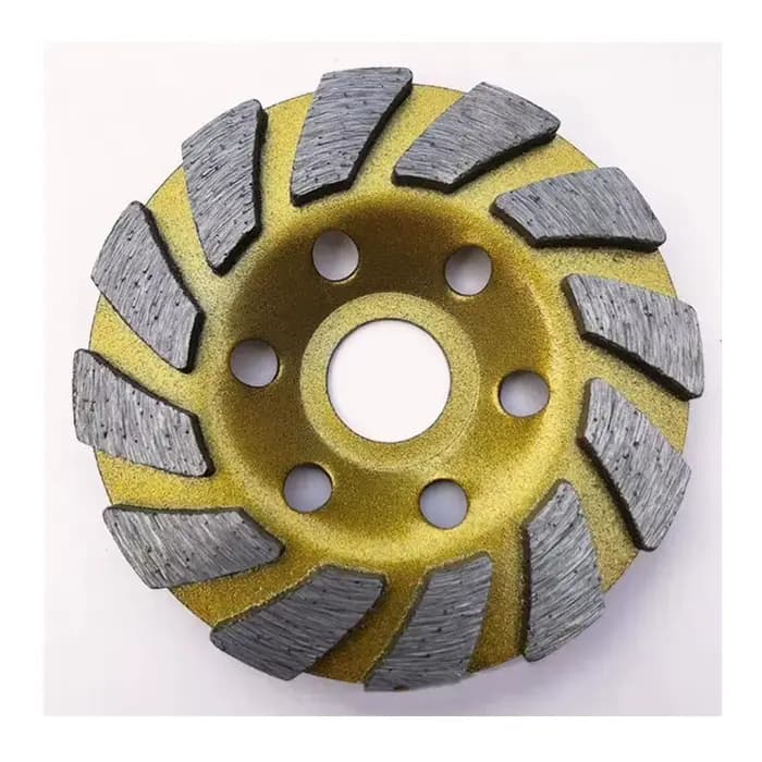 Meule en diamant Turbo pour béton de 4 pouces, 12 Segments, meuleuse d'angle robuste pour meuleuse d