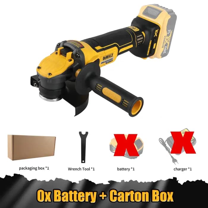 Meuleuse d'angle DEWALT DCG409 – Outil de coupe et de polissage sans fil 20 V, rechargeable et porta