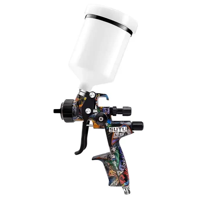 Sutu 5800 pistolet de pulvérisation pneumatique 1.3mm buse de pulvérisation en acier inoxydable Pot 