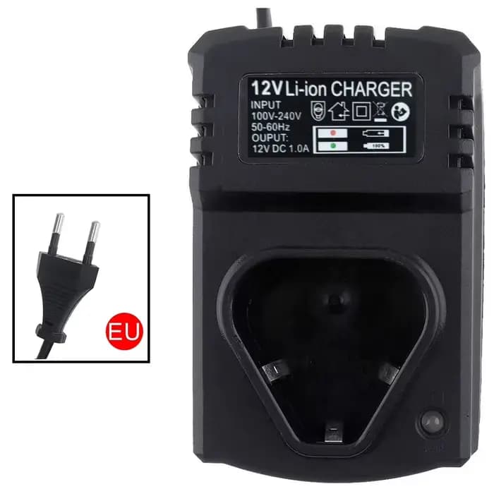 Chargeur de perceuse à main 12V DC US/EU, chargeur Rechargeable Li-ion, Support 110-240V pour perceu