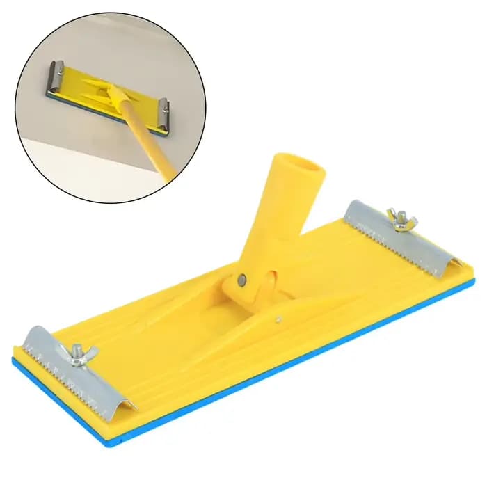 Support de ponceuse à main en plastique, Clip de cadre de papier de verre pour cloisons sèches, tête